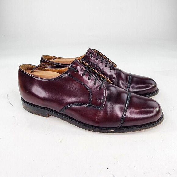 Cole Haan Caldwell Oxford Shoes US 9.5 D Red Wood Derby Brogue Cap Toe Shoe main image 5